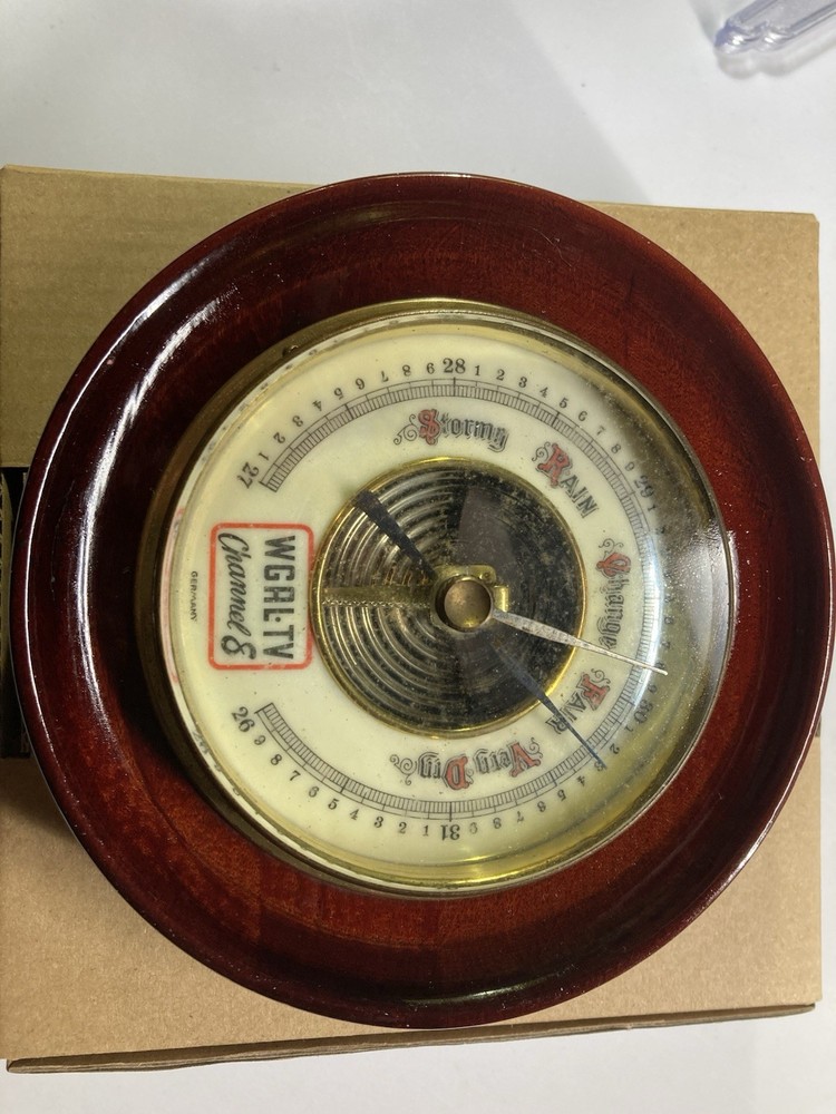 German Vintage Promotional Barometer missing hanging ring