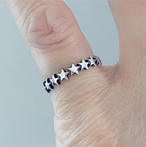 Sterling Silver Tree of Life Ring: Large Leaf Fortune Ring