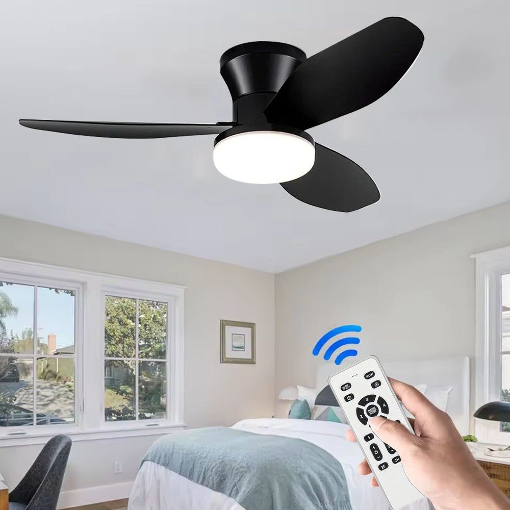 36 Inch Ceiling Fan with Light and Remote Small Low Profile Ceiling Fan US