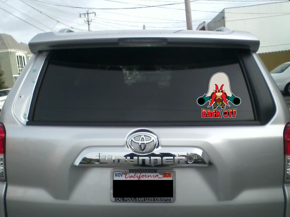 Yosemite Sam Back Off Sticker / Vinyl Decal | 10 Sizes!! with TRACKING