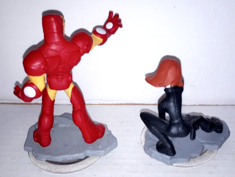 Iron Man & Black Widow - Disney Infinity 2.0 Marvel Figures - Good Condition