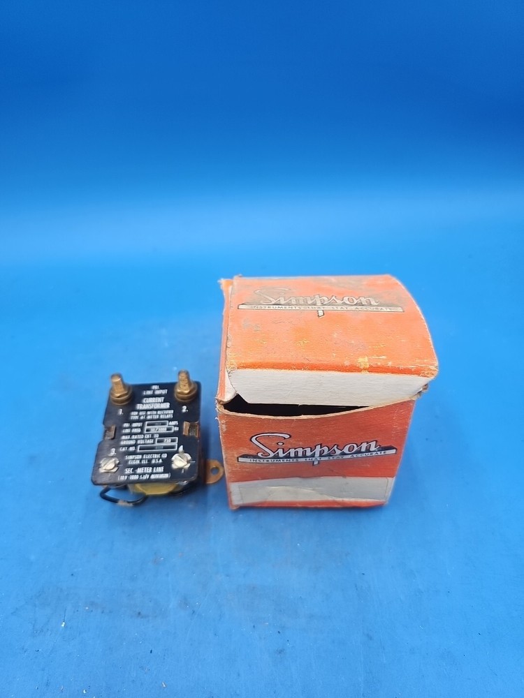 Simpson Model 186 30 Amp Current Transformer. 01318
