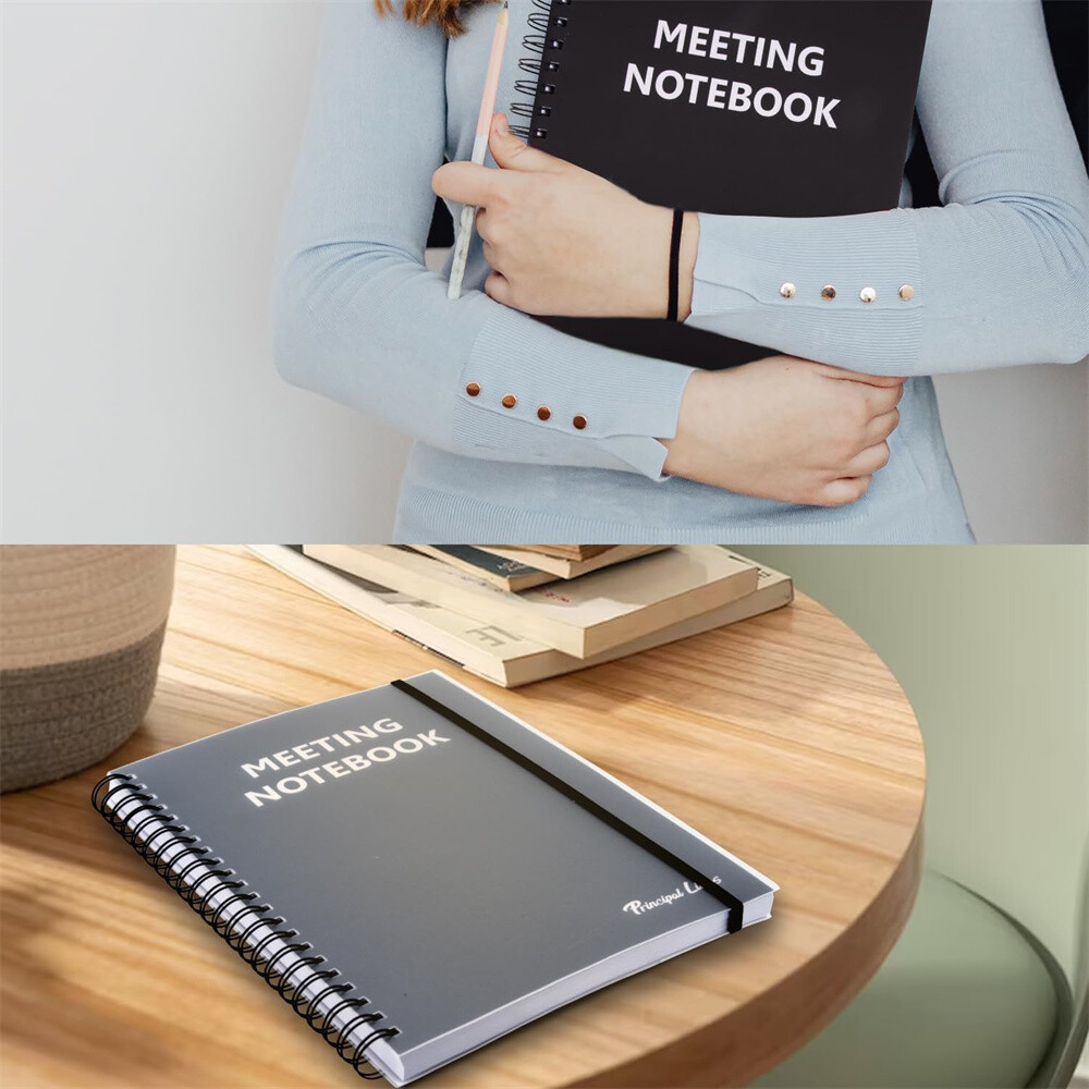 Professional Notebook Spiral Metting Notebook 8.5" X 11" 120 Sheets 2 Pack