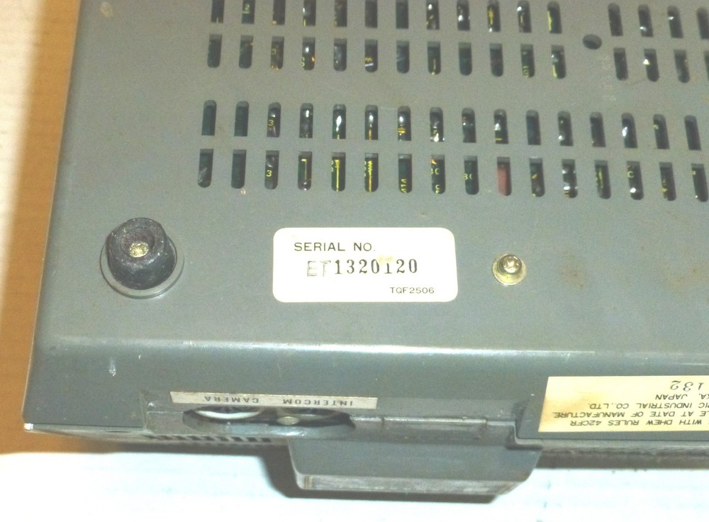 Vintage Panasonic TW-106AT Video Intercom HAS COSMETIC FLAWS & UNTESTED READ