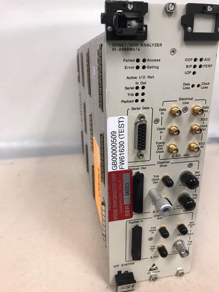 HP E1676B Sonet/SDH Transport Overhead Analyzer VXI Module E1676A/B