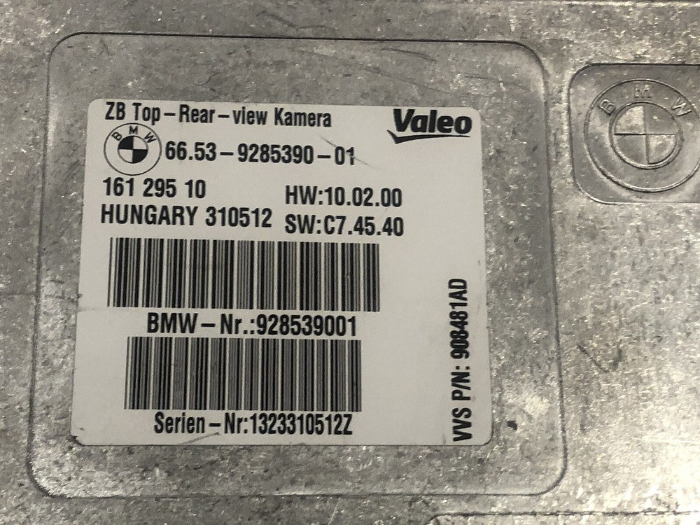 2010 BMW X6 REAR VIEW CAMERA CONTROL MODULE 9285390