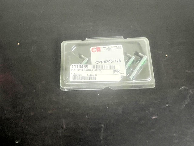 CHART POOL REPLACEMENT GREEN CHART RECORDER PENS CPP#200-778 LOT OF 6 PENS NEW