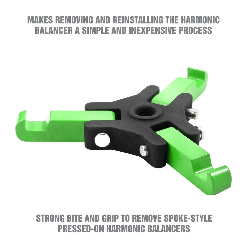 OEMTOOLS 25090 Harmonic Balancer Puller Kit, Adjustable 3-Jaw Puller Fits Most &