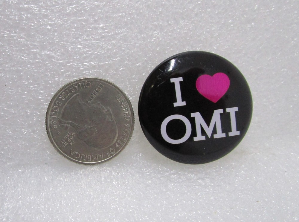 I Love Omi Button Pin