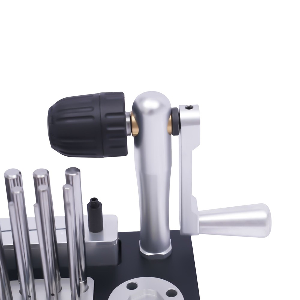 Stainless Steel Manual Wire Drawing Machine Bending Ring Maker Tool +20 Mandrels