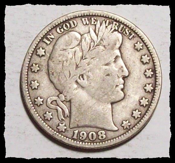 1908-O BARBER HALF DOLLAR Original Solid Fine   #1D18