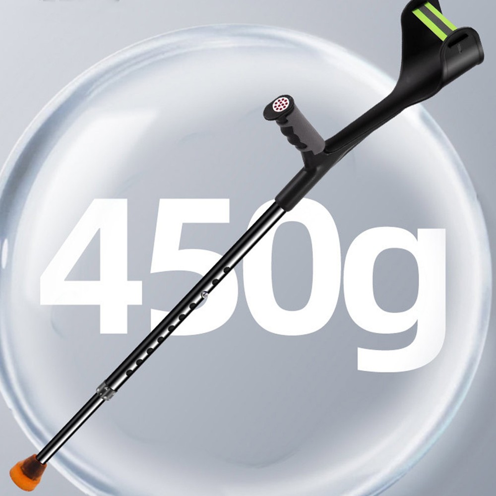 1PC Forearm Crutches Lightweight Foldable Forearm Crutch Comfortable Grip