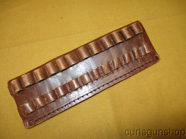 Brown Leather Cartridge Carrier for 30-06 Class Bullets