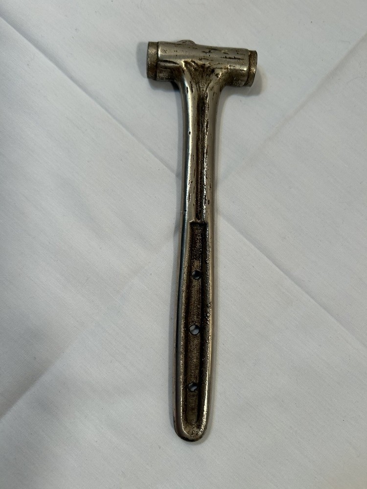 Antique Cast Log Tree Bark Pattern Small Hammer 7.5”
