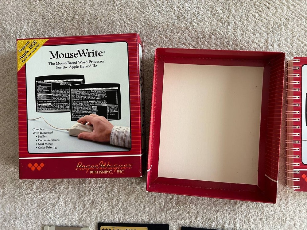 Macintosh MouseWrite Word Processor for Apple IIc IIGS IIe. Software 1985-86 #2
