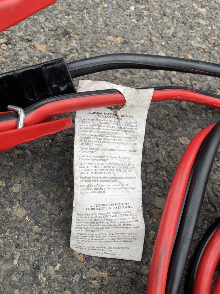 12 Ft Booster Cables Jumper Cables