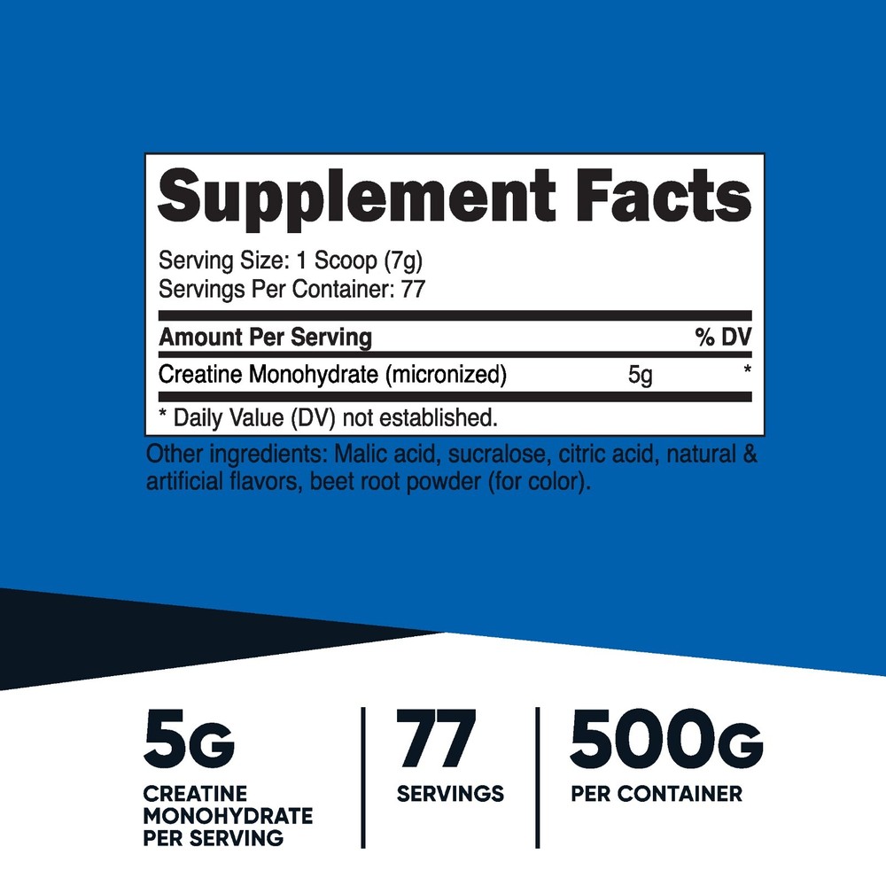 Nutricost Creatine Monohydrate Powder (500G) (Watermelon)
