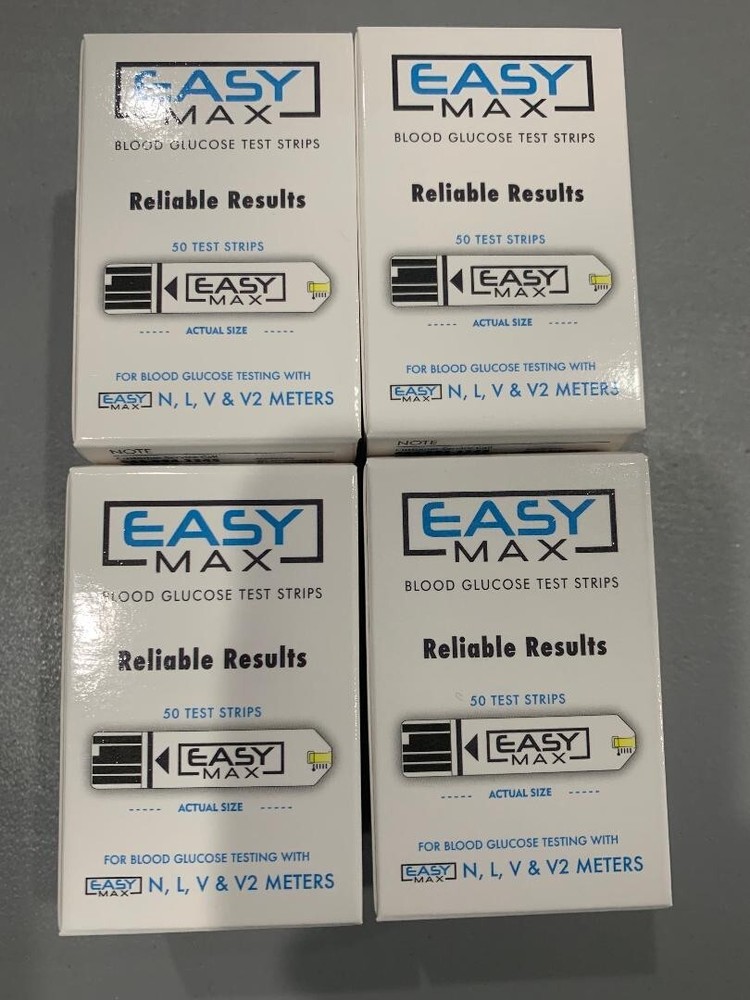 Easymax Blood Glucose 200 Test Strips Exp: 08/14/2025