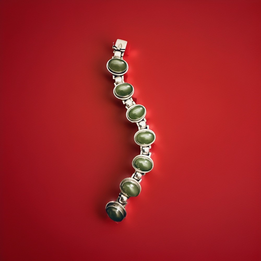 Georg Jensen Sterling Silver bracelet No. 52 Agate