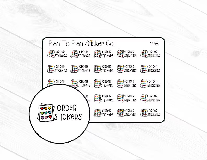 1458~~Order Stickers Planner Stickers.