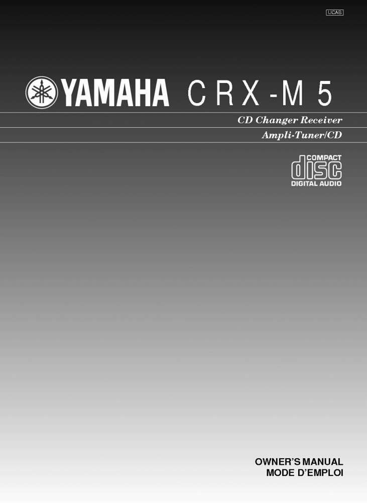 Yamaha CRX-M5 Receiver Owners Manual