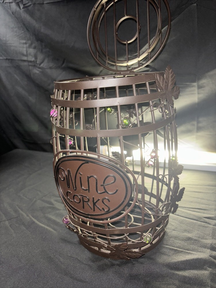 Wine Corks Decorative Metal Basket