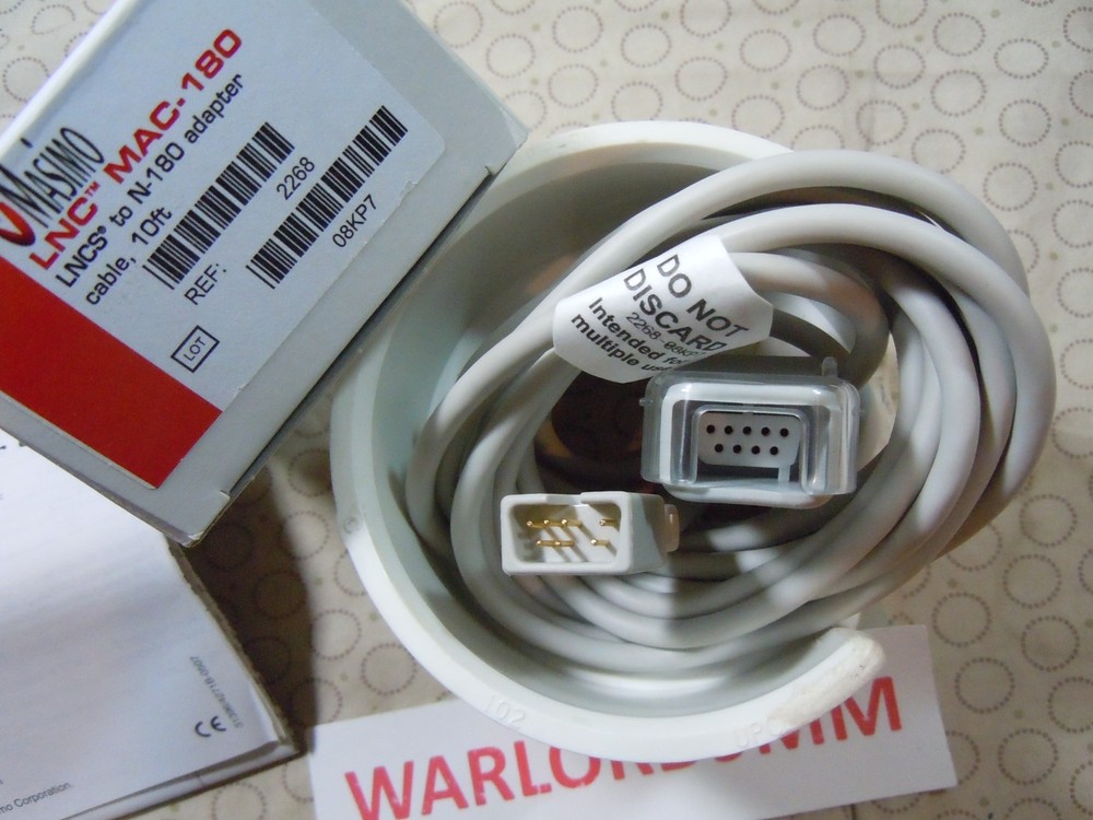 NEW MASIMO LNC MAC-180 ADAPTER CABLE REF. 2268.