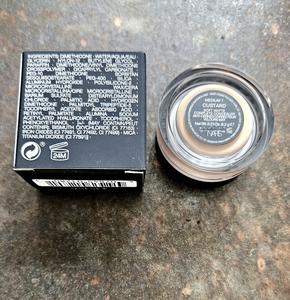 Nars MEDIUM 1 CUSTARD Soft Matte Complete Concealer .21oz NIB!