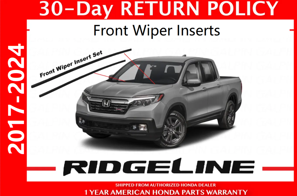 Genuine OEM Honda Ridgeline Wiper Inserts PAIR 2017-2025