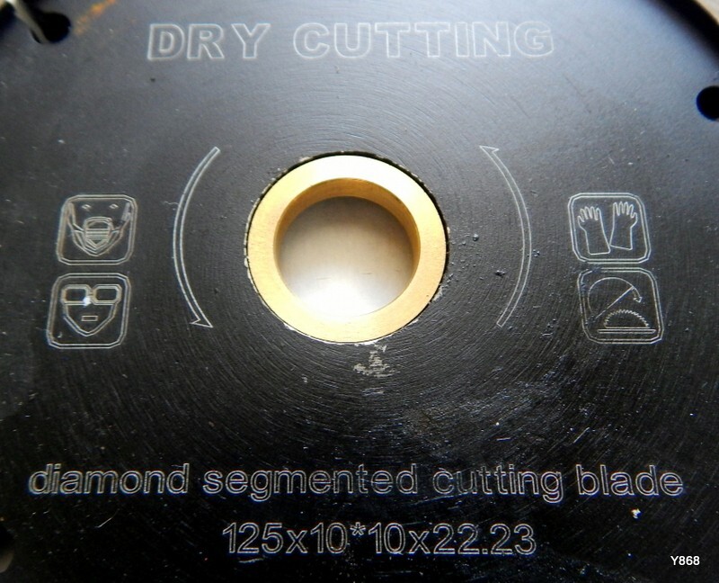 5" O.D. Dry Cutting Diamond Segmented Cutting Blade
