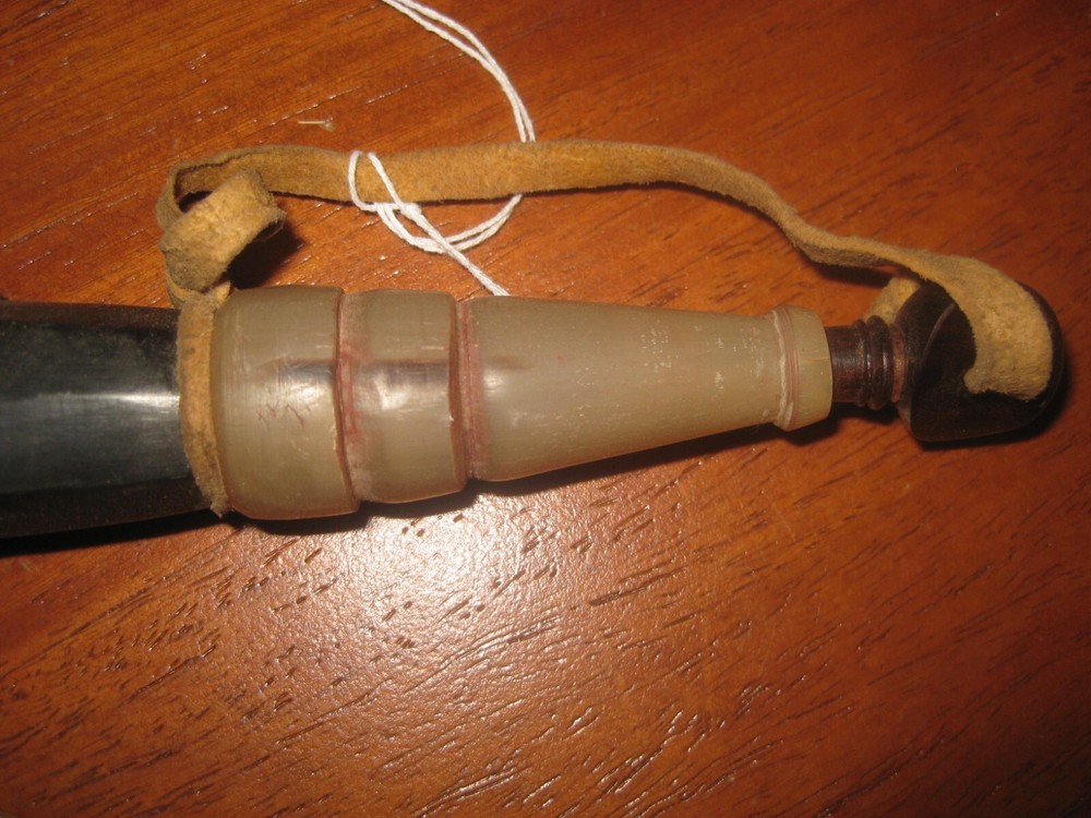 Custom Buffalo Powder Horn, Black Powder Muzzleloader, Flintlock or Percussion