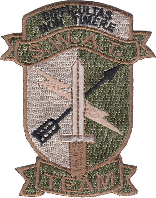 ILLINOIS STATE POLICE PATCH WITH HOOK & LOOP: SWAT Team Subdued