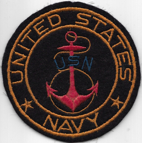 United States Navy  PX Type  Patch