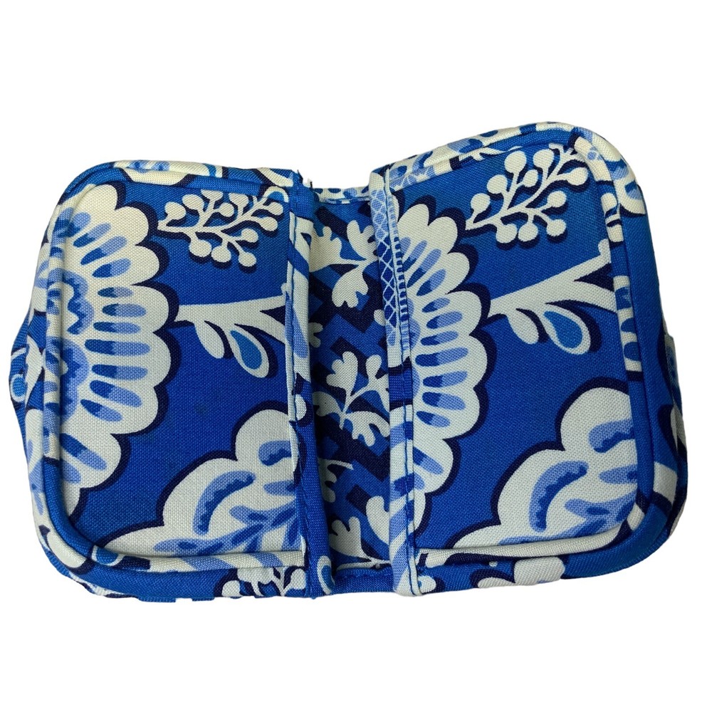 Vera Bradley Small Billfold Wallet Blue Lagoon pattern