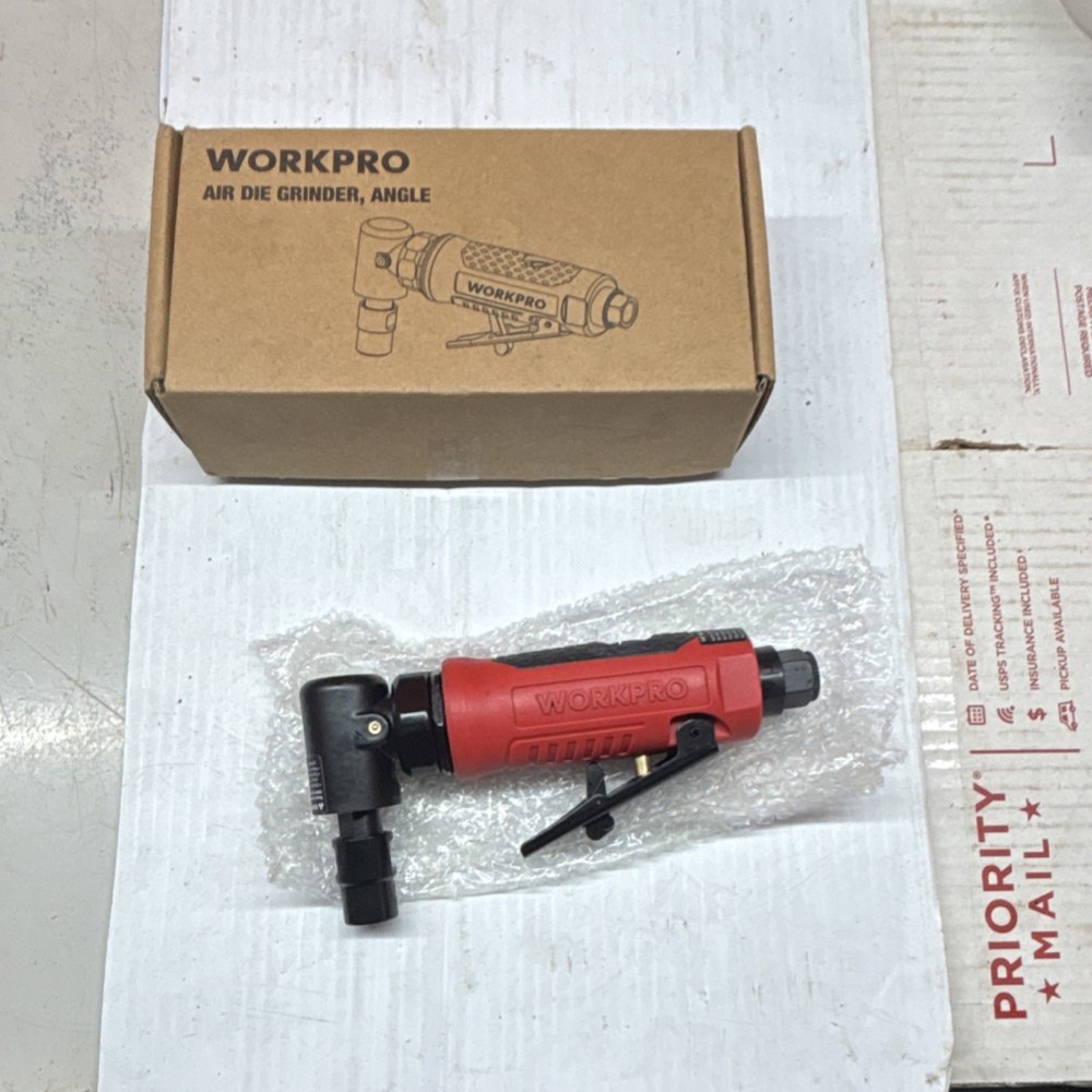 WORKPRO Angle Air Die Grinder, Angle Model, Red Black, Type: Angle Die Grinder