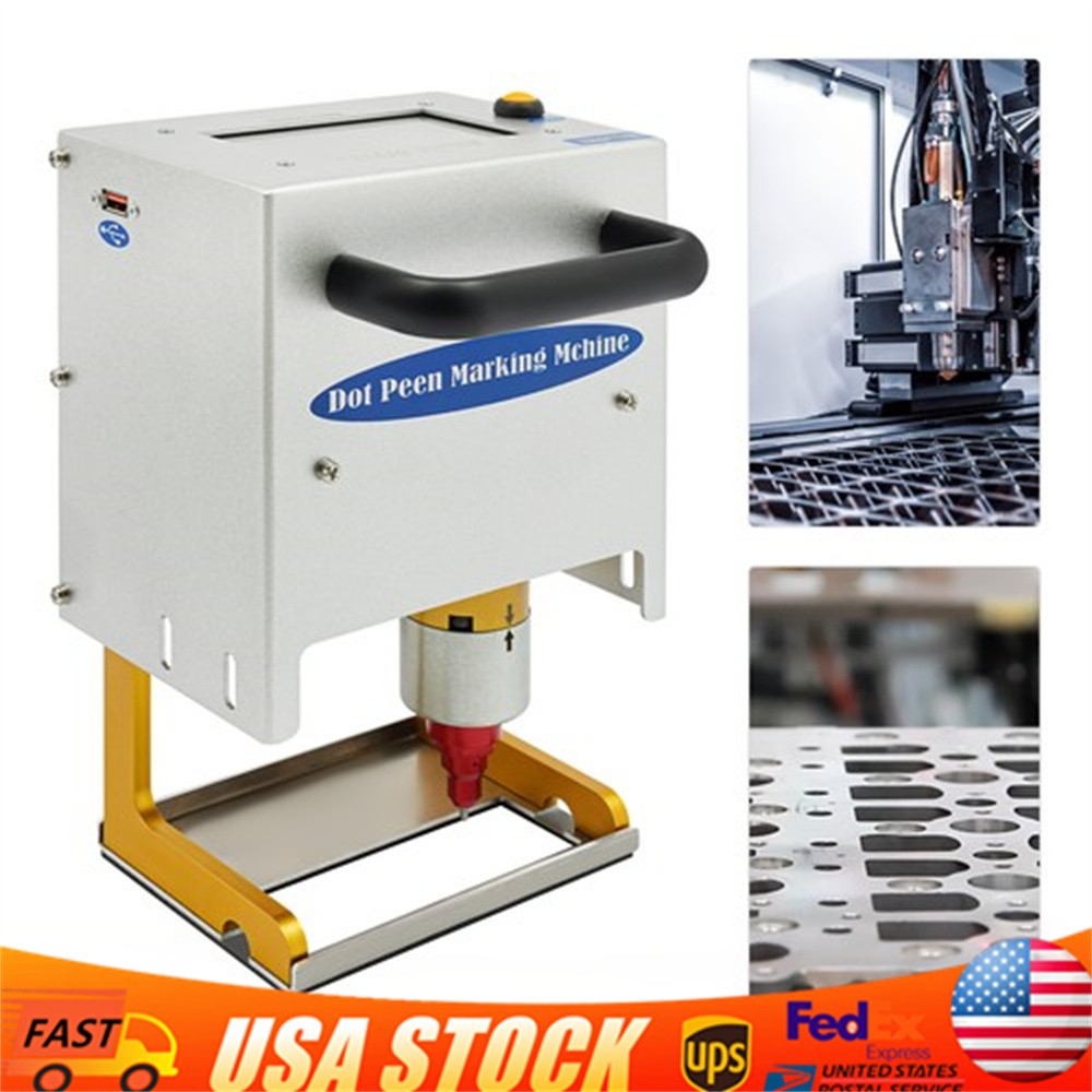 Portable Dot Peen Marking Machine Metal VIN Code Engraving Printer Touch Screen