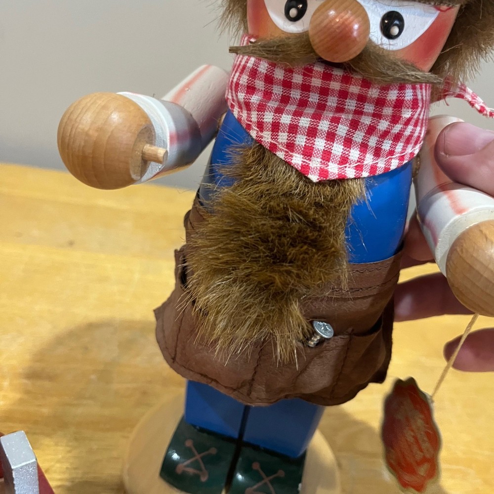 Steinbach Germany Construction Worker Nutcracker Lowes Tool Box Wood Figurine