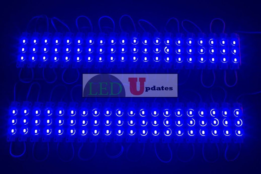 LEDUPDATES 60ft Brightest Blue STOREFRONT LED LIGHT 5630 + UL Listed Power