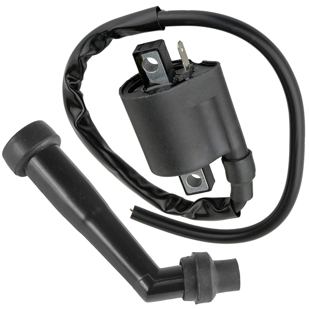 Ignition Coil with Spark Plug Boot Cap for Yamaha Kodiak 400 1999