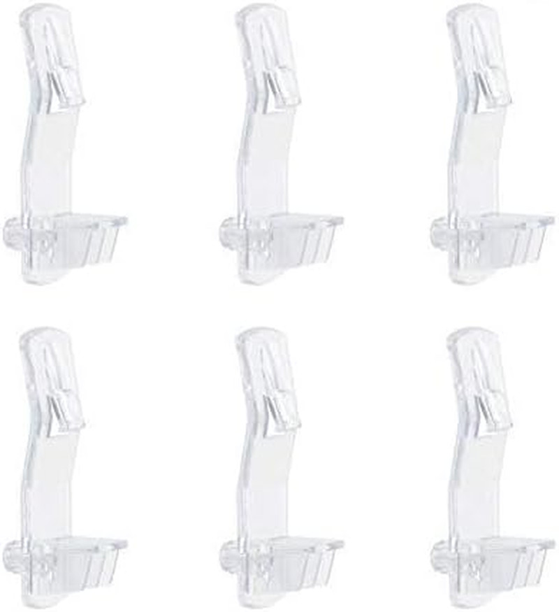 30 Pack Shelf Support Peg, Clear Plastic Locking Shelf Support Pin Clips, Cabine