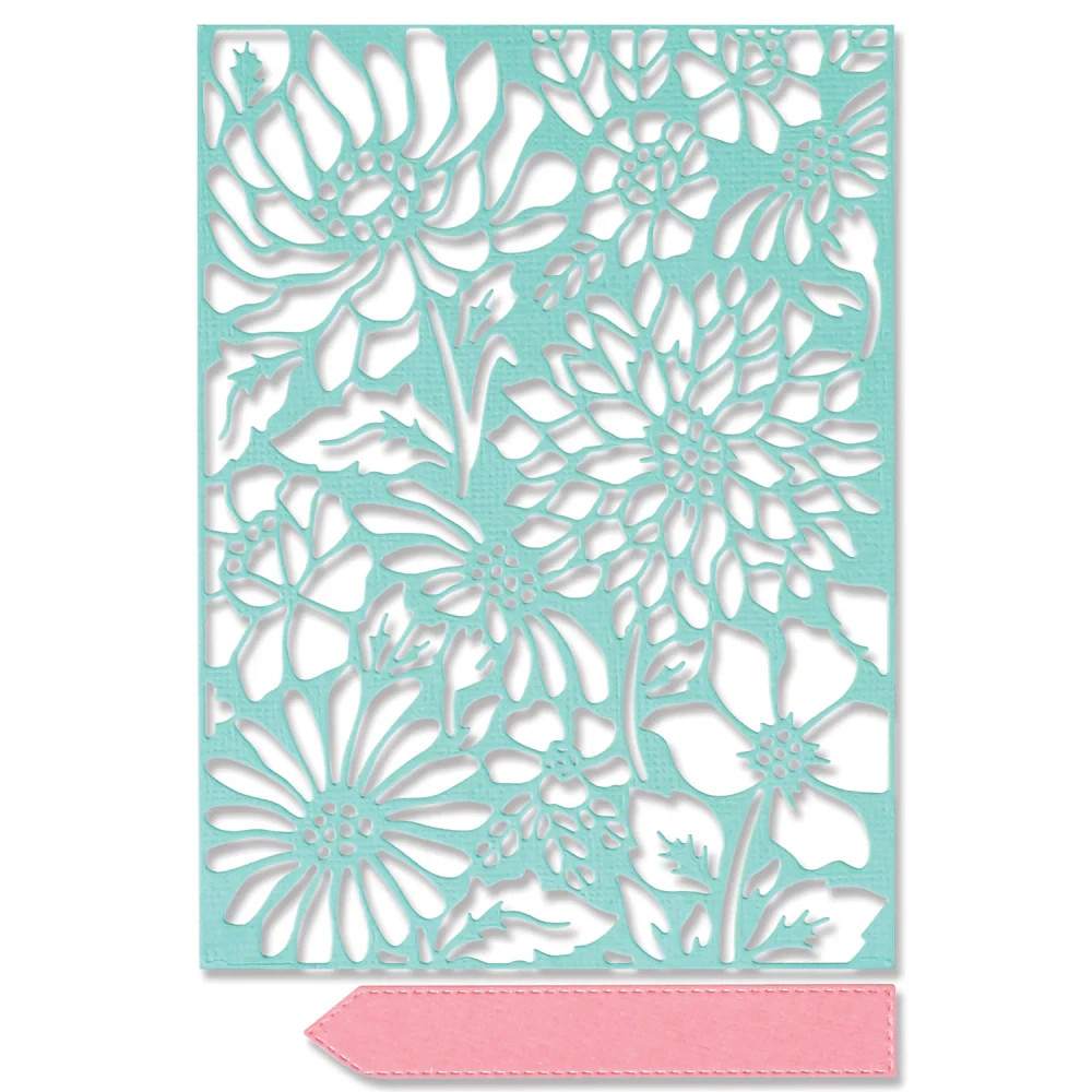 Sizzix "Botanic Scene" Floral Thinlits Dies- 665808 MSRP $25