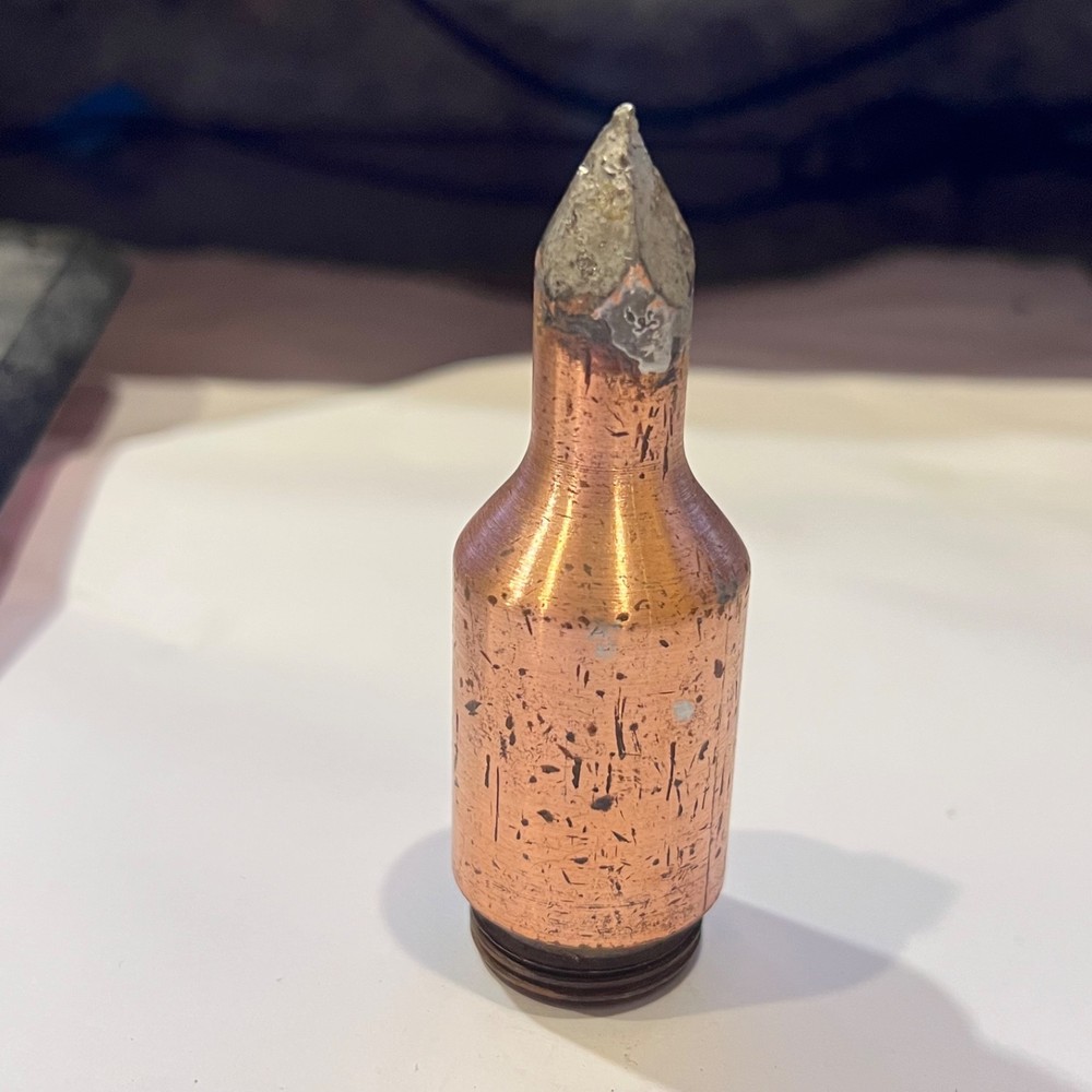 Copper Soldering Iron Tip Threaded 1 1/8" #5