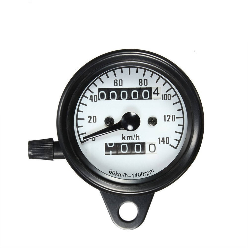 12V LCD Digital Universal Motorcycle Odometer Speedometer Black&White Screen CT
