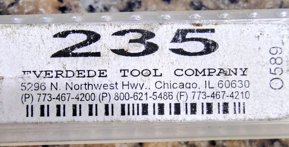 🗽EVERDEDE TOOL 8" BORING BAR MACHINIST/ TOOLMAKER