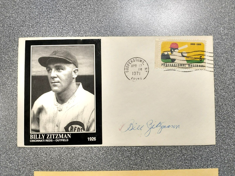 BILL ZITZMANN SIGNED AUTOGRAPHED ENVELOPE CACHET - JOE GERSON - FREE SHIP