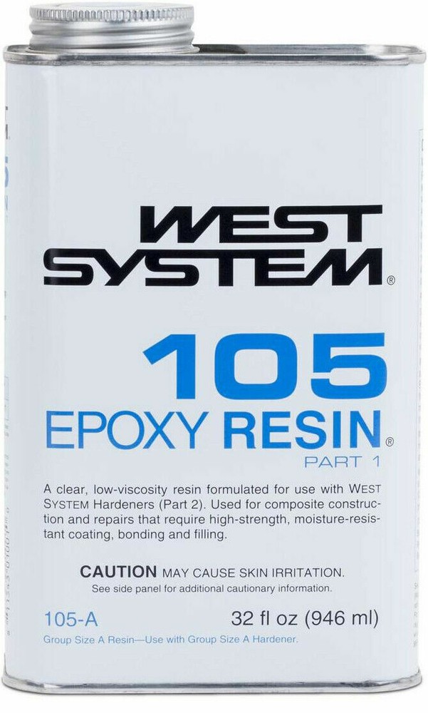 West System 105A Epoxy Resin (1 qt) Clear