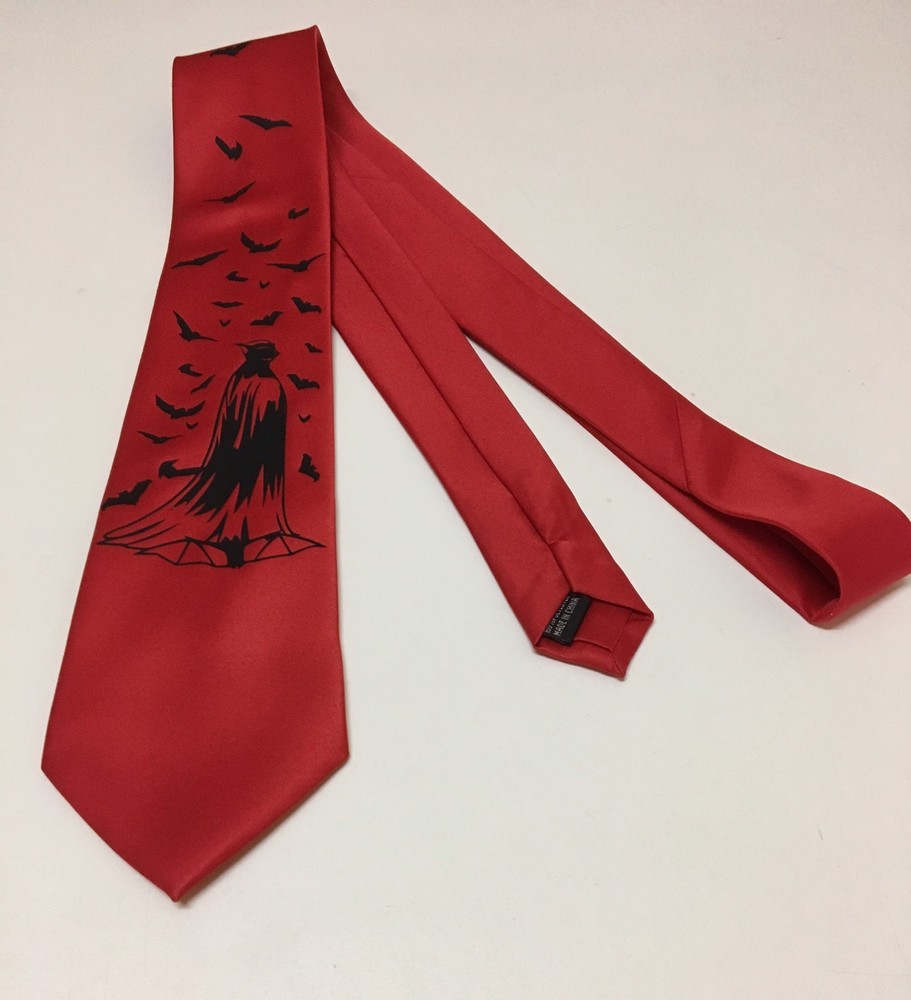 Bats Red Necktie, Cool and Unique