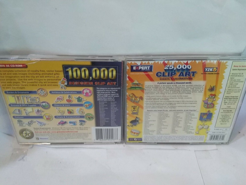 100,00 CLIP ART & 25,000 Events Celebrations Windows PC Computer Creative