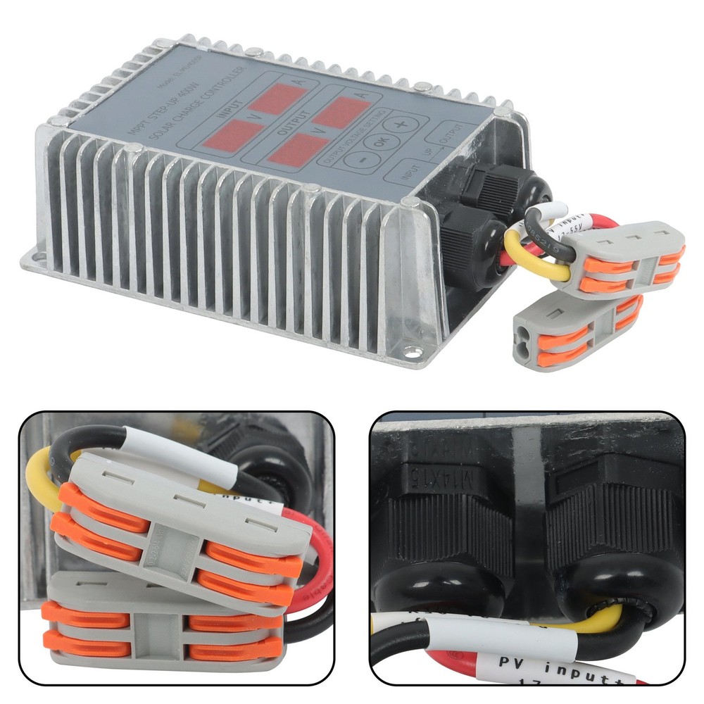 High Power MPPT Solar Controller 400W 24-85V Boost Backlight Display Waterproof