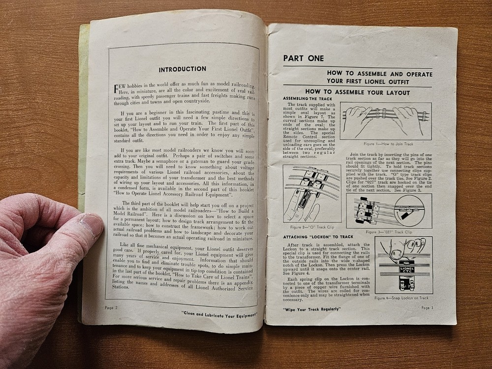 Instructions For Assembling And Operating Lionel Trains (1951 paperback)